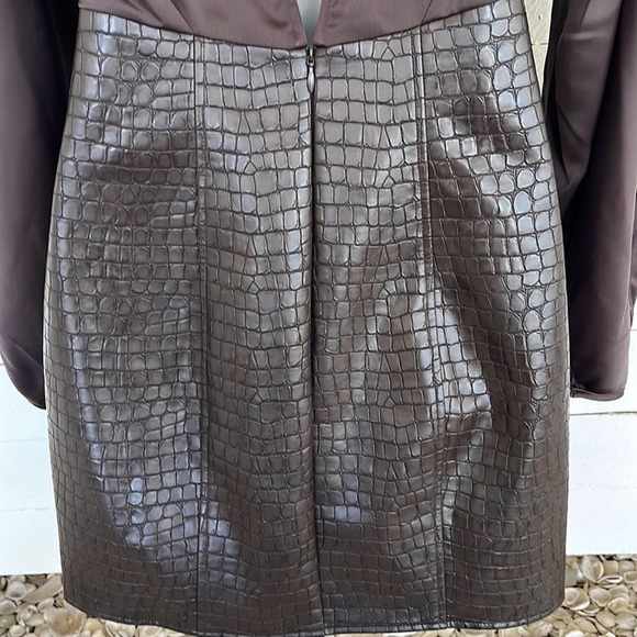 ASOS Faux Crocodile Dress Size 2 NWT - Picture 4 of 13